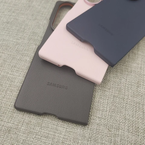 Чехол для Samsung Z Fold 6 7 5G, оригинальный чехол из искусственной кожи, полный защитный противоударный чехол для телефона Galaxy Z Fold6 ZFold7 и коробка