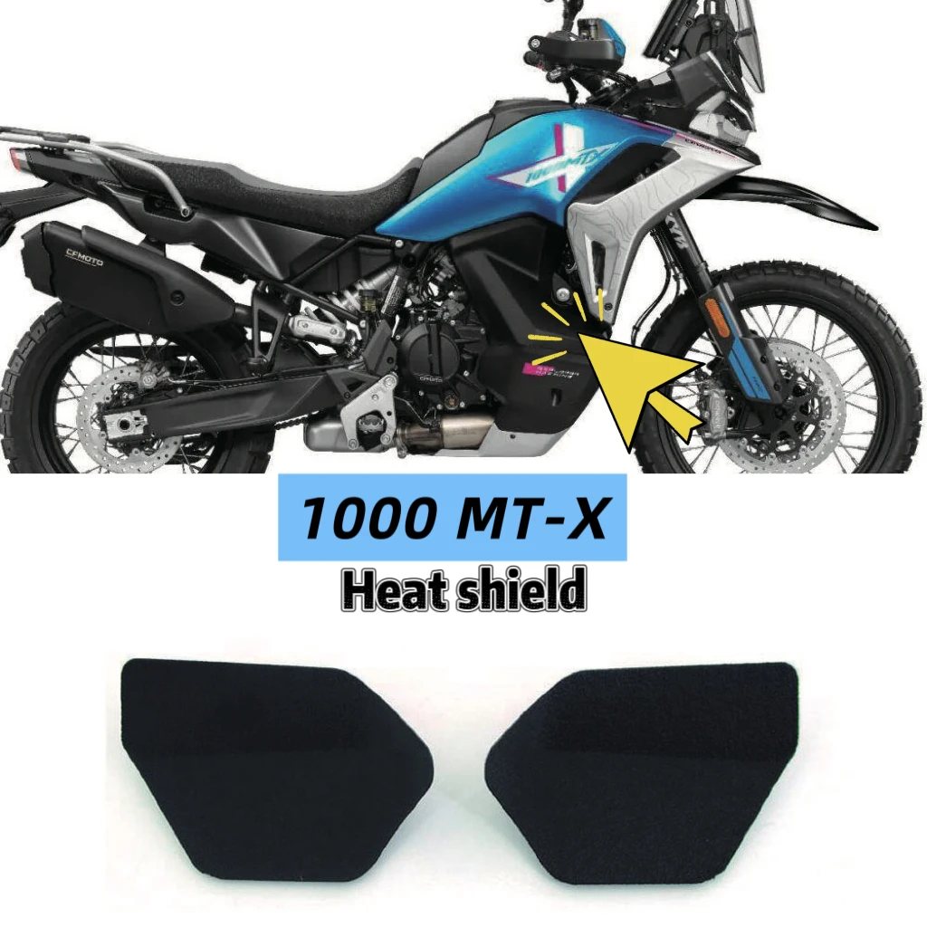 Copertura Protettiva Dissipatrice di Calore per CF-MOTO 1000 MT-X 1000MTX 1000MT X, Scudo Termico / Piastra Isolante Antiscottatura
