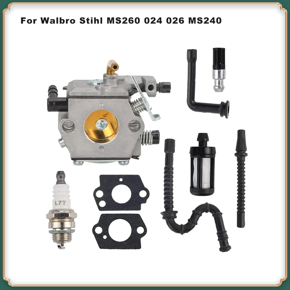 Universal Carburetor Repair Kit Walbro WT-194 for Stihl 024, 026, MS240, MS260 Chainsaws
