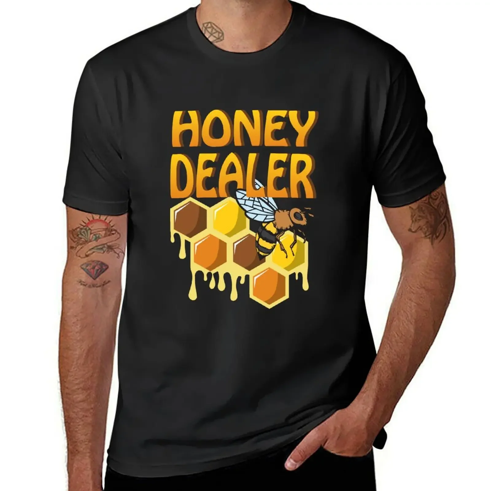 Bee beekeeper honey dealer honey bee gift idea T-Shirt sports fans heavyweights big and tall t shirts for men