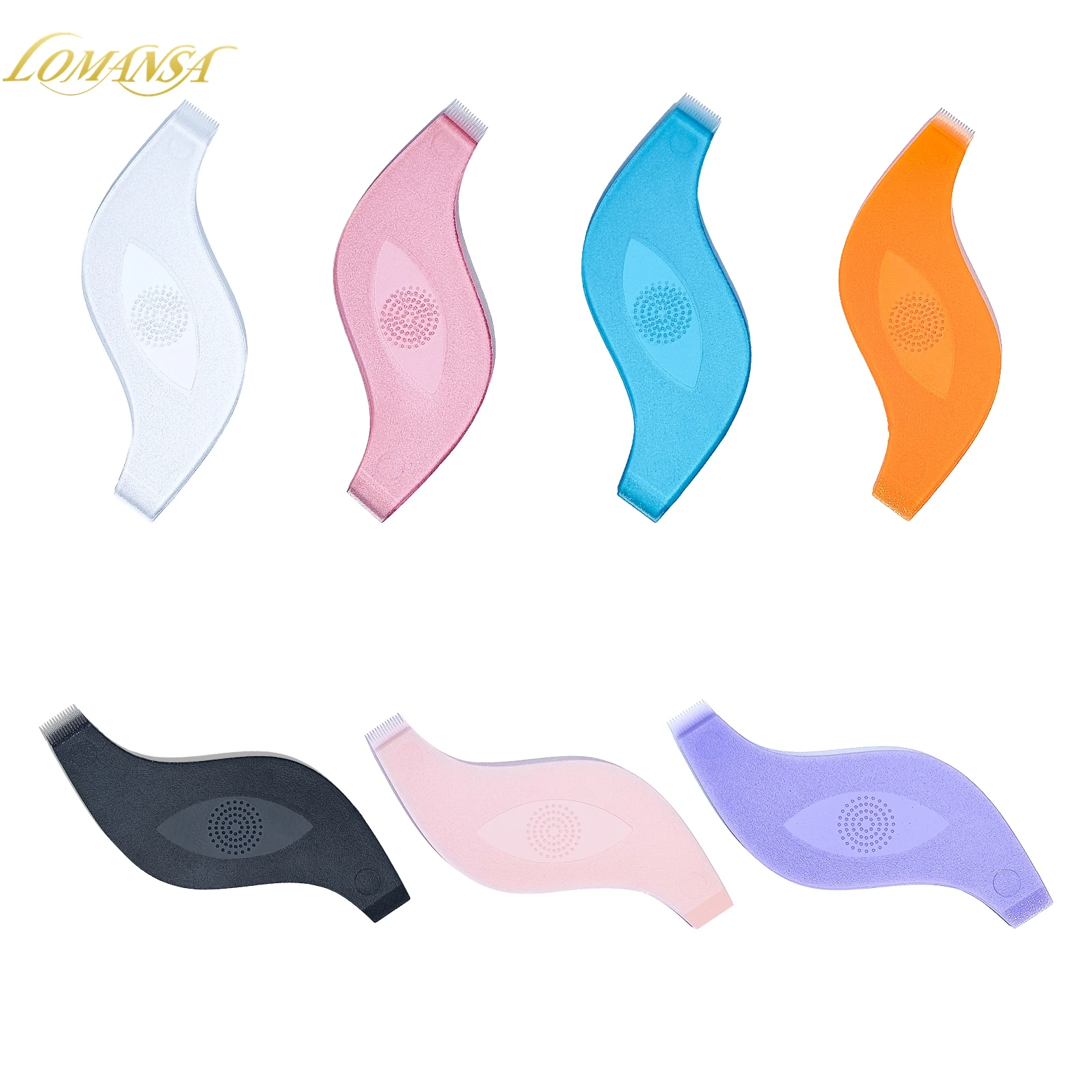 10 Uds. Cepillos de maquillaje para pestañas, peine limpio de plástico reutilizable, rizador de elevación de pestañas en forma de S, extensión de pestañas, herramienta para permanente