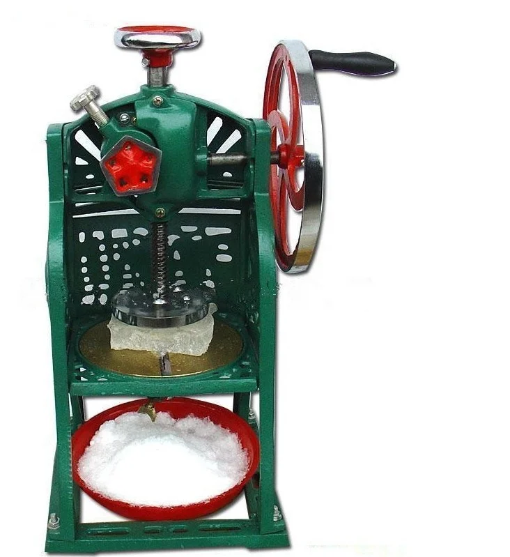 Commercial  Classic Old-Fashioned Manual Snow Ice Shaver Machine Hand Crack Ice Crusher Heavy  Iron Shaved Ice Mac