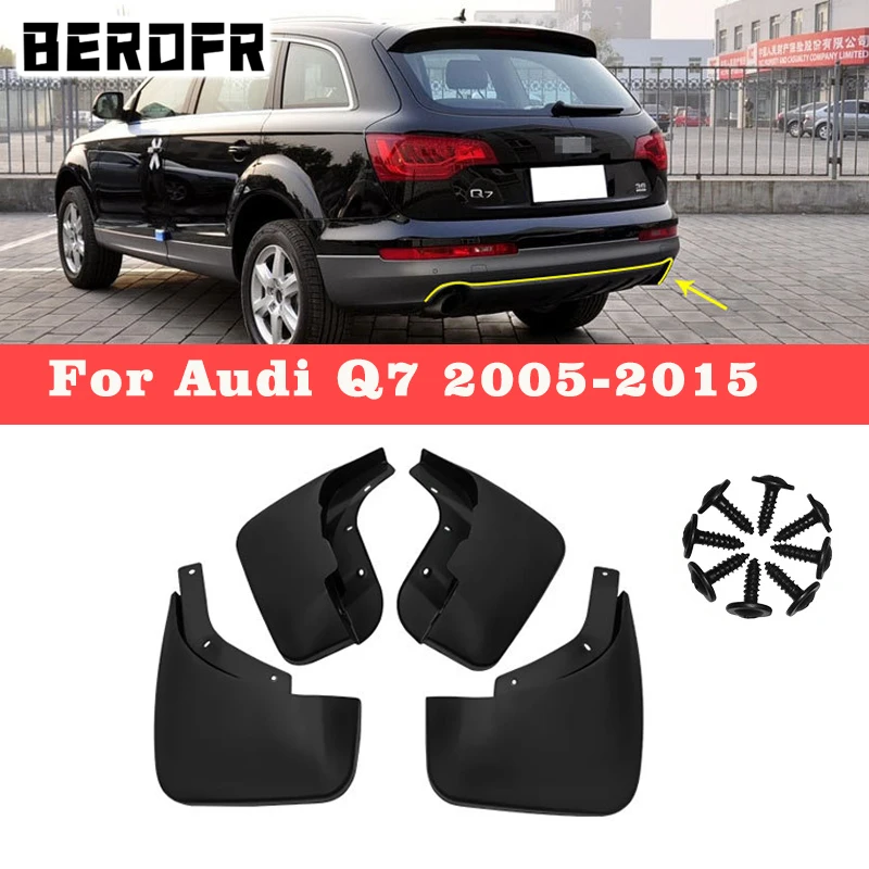 Mudguards Mudflaps Fender Guards Splash Mud Flaps 4PCS For Audi Q7 Sport 2006-2019 2013 2014 2015