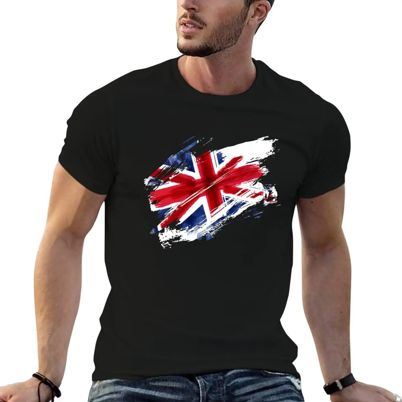 

United Kingdom Flag England London Uk T-Shirt anime t shirts for man t shirts for man pack cotton T-Shirt