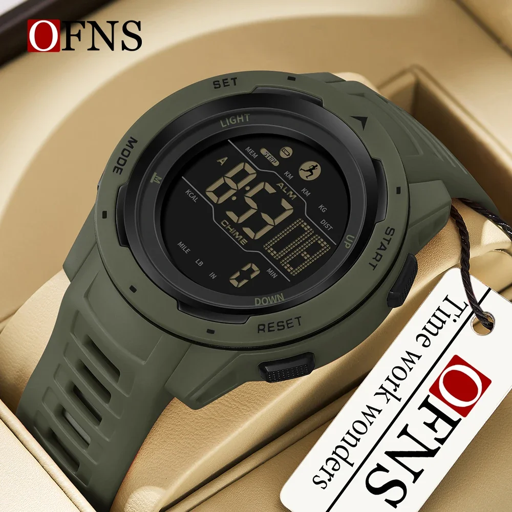 

OFNS Fashion Top Brand Sports Men Watches Countdown Waterproof Led Digital Watch Man Military Wristwatch Relogio Masculino 2145