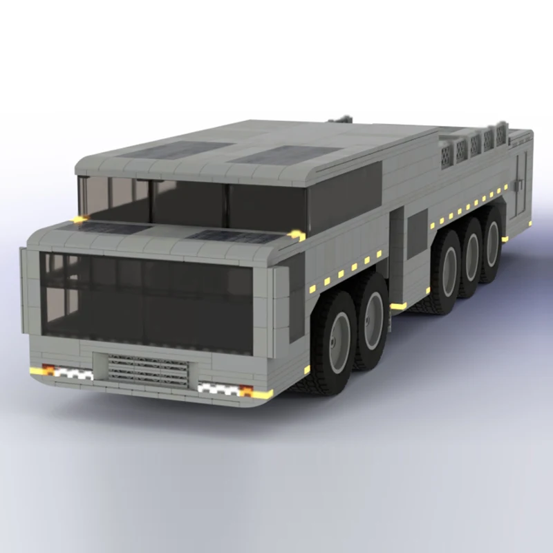 Modello di auto da corsa di velocità MOC Mattoni da costruzione Spazio Trasportatore pesante Tecnologia modulare Regali di festa per bambini Assemblare giocattoli vestito