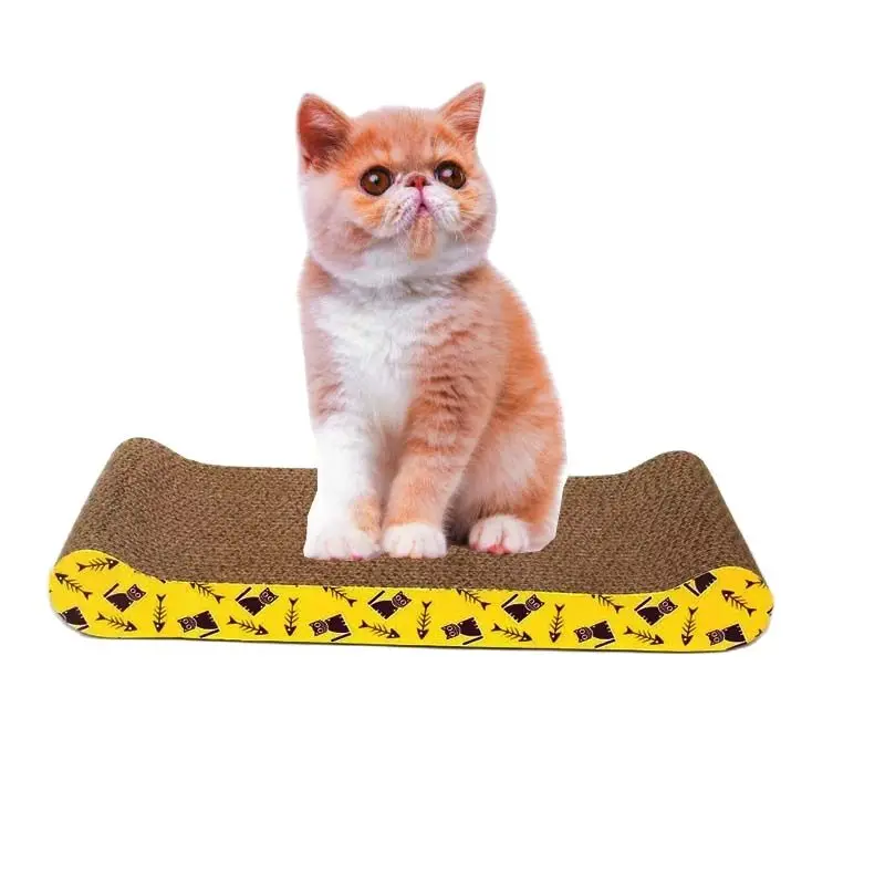 

Pet Cat Bed Cat Scratching Board Corrugated Paper Grinding Claw Cat Cardboard No Crumbs Wear-resistant Vertical Cat Scratch Pad