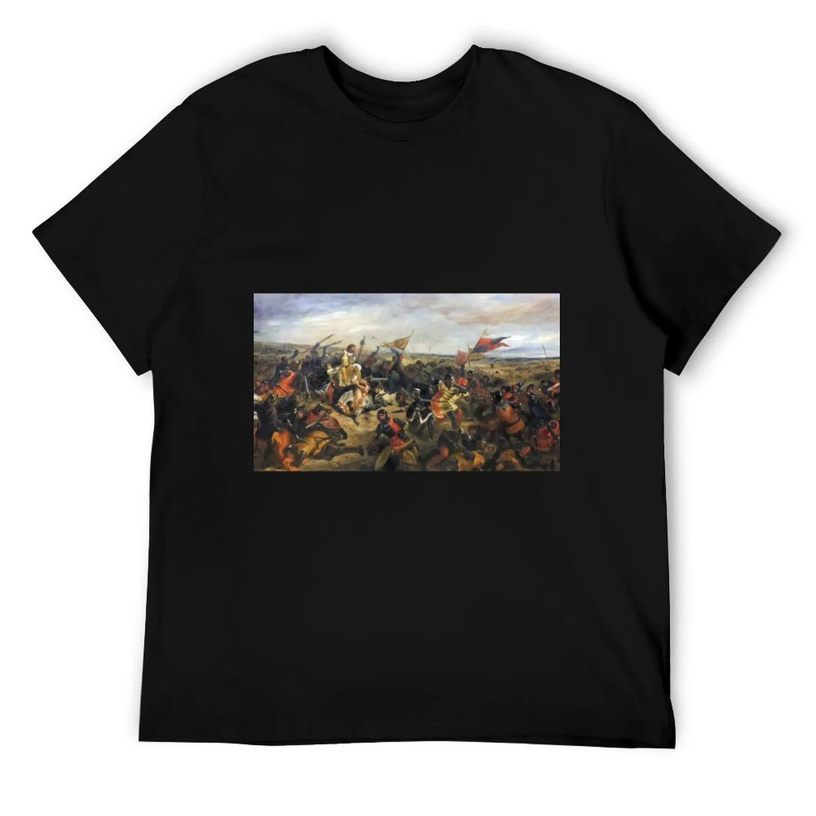 

The Battle of Poitiers - Eugene Delacroix T-Shirt t shirt man casual essential t shirt T-Shirt