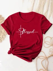 Cute Graphic & Letter Print T-Shirt, Casual Loose Short Sleeve Fashion Summer T-Shirts Tops, Women's Clothing