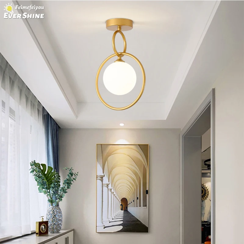 

LED Ceiling Lamp Interior Lighting Modern Lamp Decoration Bedroom Kitchen Living Room Study Corridor Nordic Ring Ceiling Light