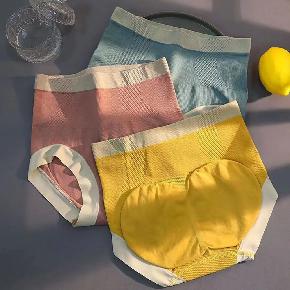 

Fashion Sexy High Waist Women's Underwear Shaping Briefs Elastic Hip Lifting Triangle Pants Ladies Panties