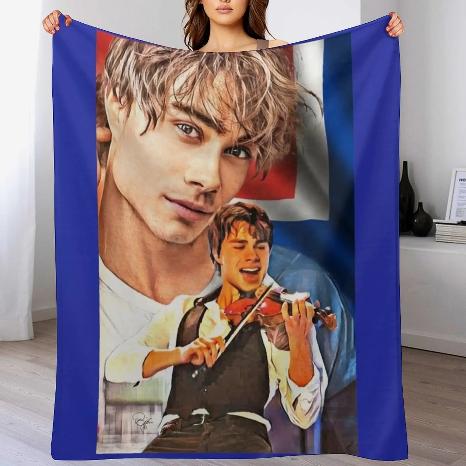 

ALEXANDER RYBAK Throw Blanket Camping Flannel Fabric Beautifuls Personalized Gift Blankets