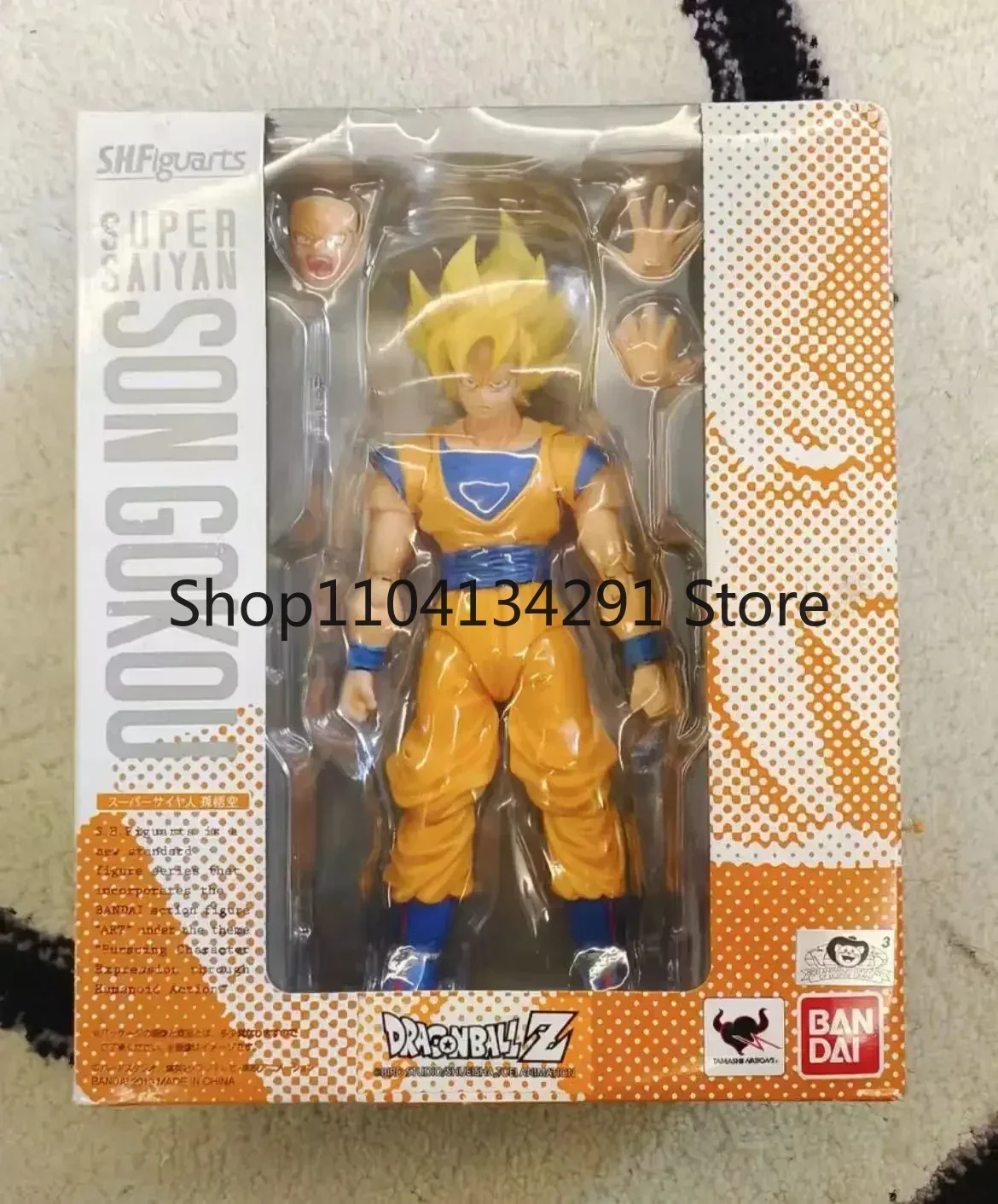 

Original Bandai SHF Dragon Ball Z Super Saiyan Son Goku Super Saiyan 1.0 Birthday Gift Action Figure Model Toy