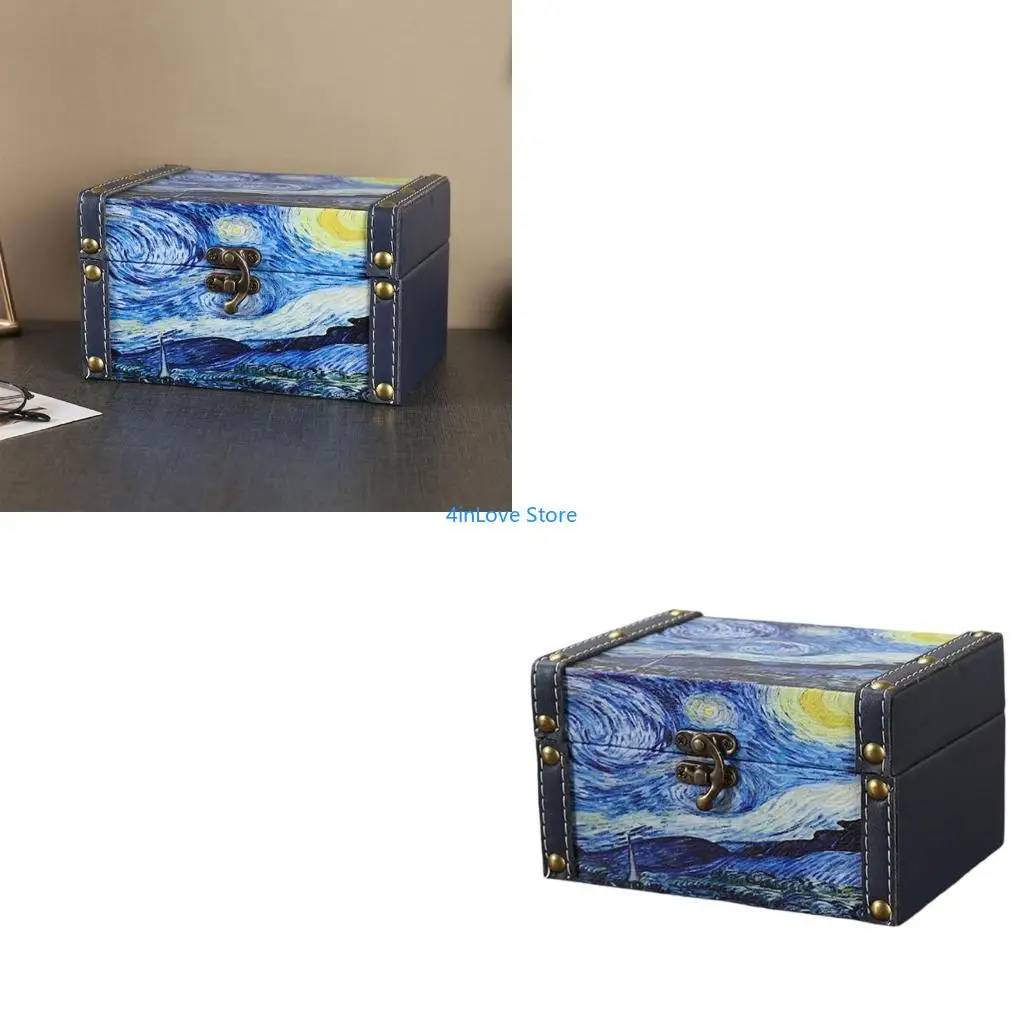 

T4MD Elegant Accessory Storage Case Jewelry Box with Plush for Safekeeping