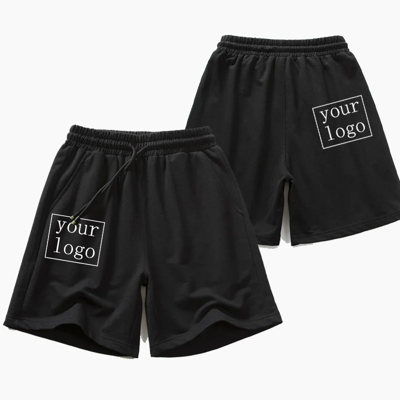 Pantaloncini personalizzati da uomo il tuo Logo stampato pantaloncini da spiaggia con testo fai da te Harajuku pantaloncini sportivi da Jogging