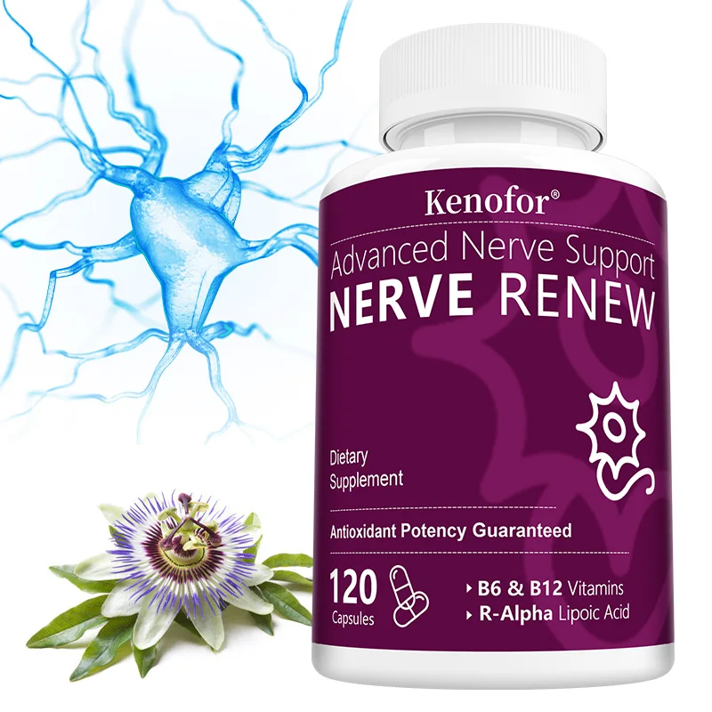 

Advanced Nerve Support - 300mg Stabilized R-Alpha Lipoic Acid, Vitamin B Complex, Supports Brain, Skin, Nervous System Health