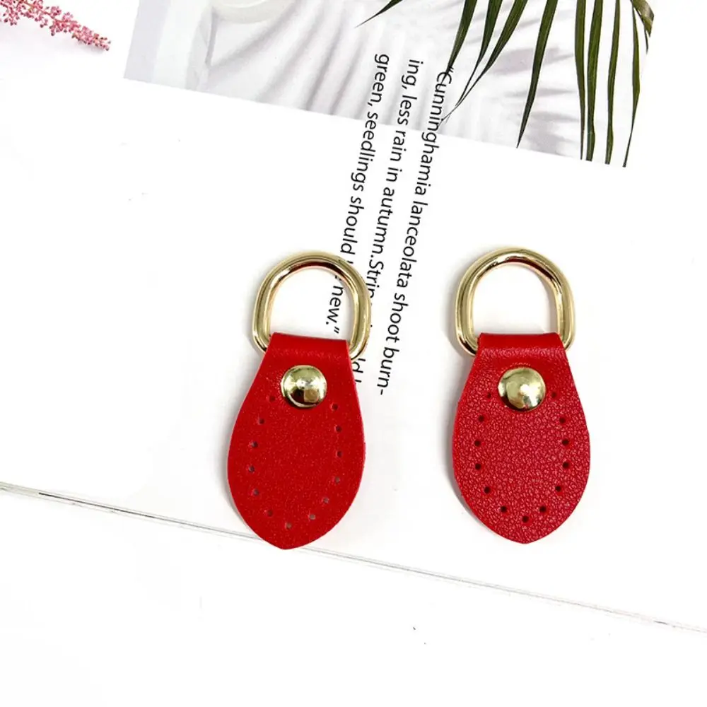 2Pcs Handmade Bag Buckle Straps PU Leather Metal Handbags Shoulder DIY Bag Accessories Fashion Lychee Pattern Chain Clasp Buckle
