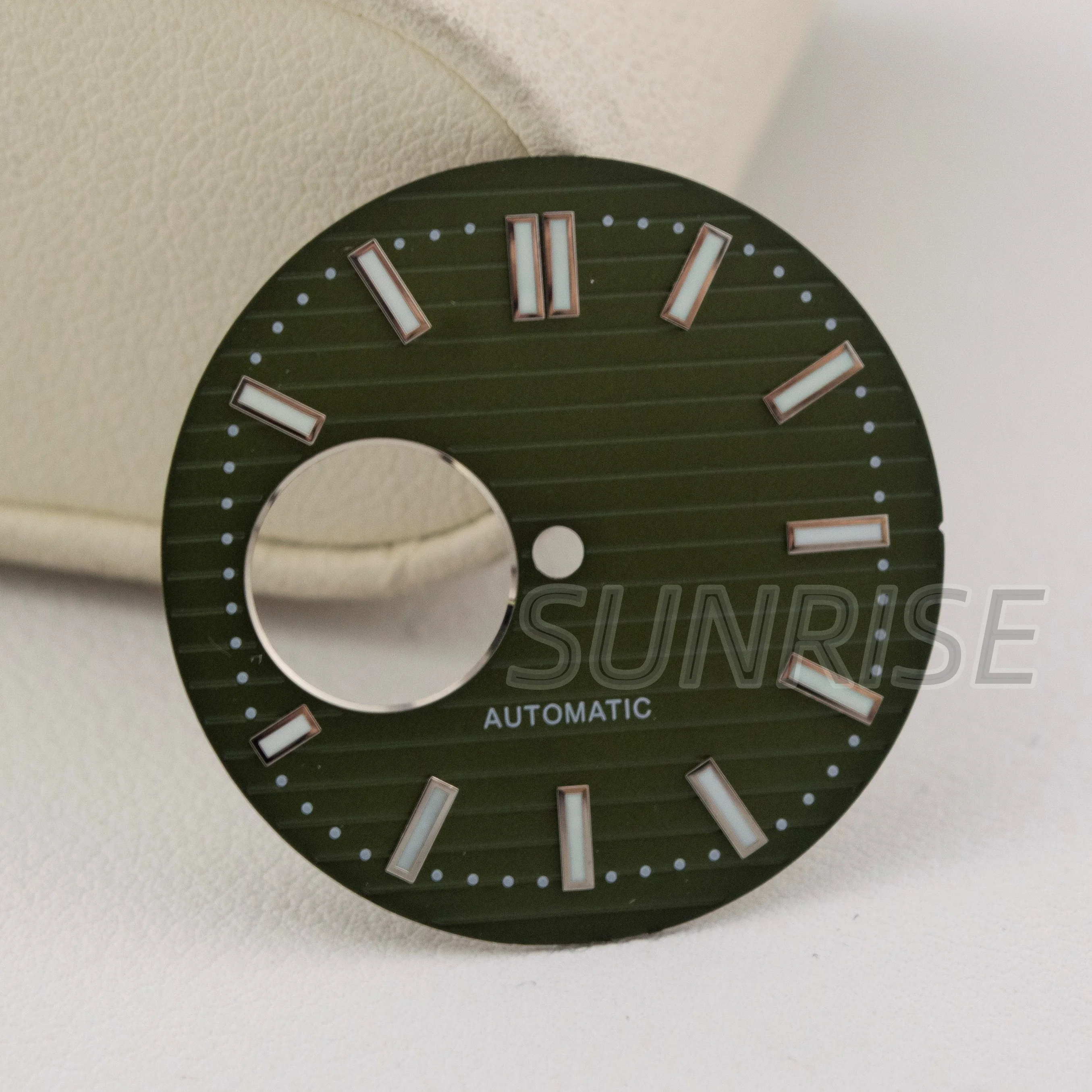 30.5 مللي متر NH35 الطلب الأيدي مفتوحة القلب الهاتفي نوتيلوس ساعة الطلب الوجه لحركة NH38 الرجال ساعة أجزاء ملحقات إصلاح استبدال #6