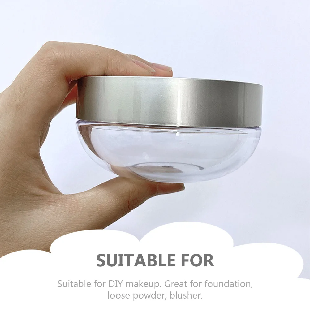 

Loose Puff Box Women Makeup Case Simple Portable Box For Foundation Blusher Refillable Airtight Powder Storage Empty