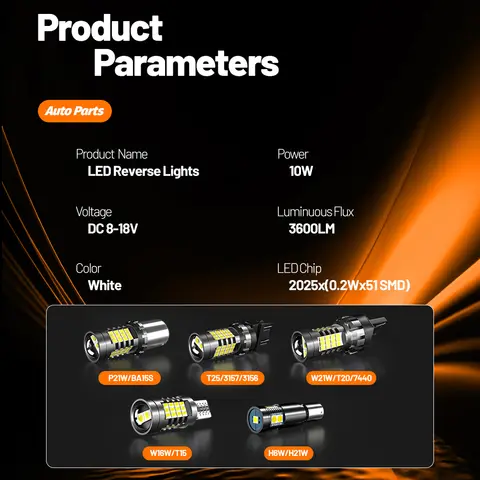 st för Volvo V40 1995-2018 LED-backljus Backljus 2006 2007 2008 2009 2010 2011 2012 2013 2014 2015 2016 Tillbehör 6 best sales LED-lampa till Volvo V40 - №1
