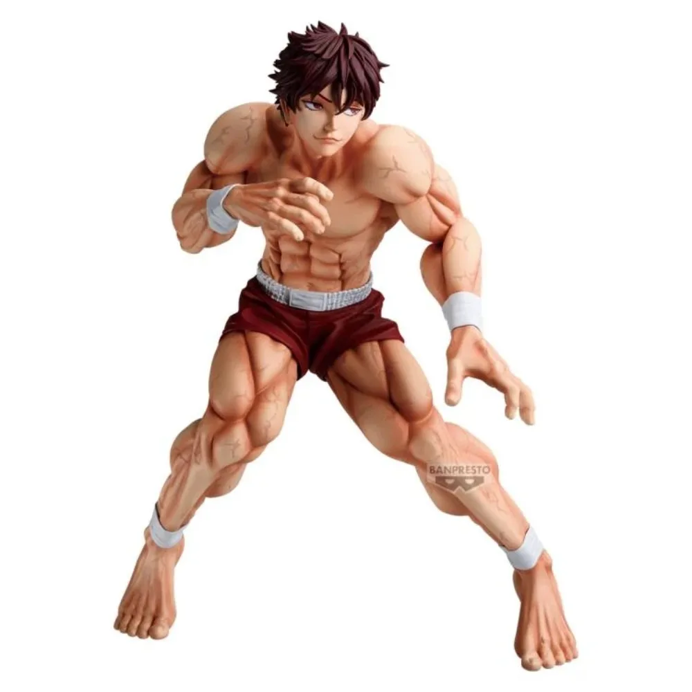 In Stock Bandai Original Genuine Banpresto Anime Grappler Baki Hanma Baki Grandista 25cm Collections Model Toy Figures Gift