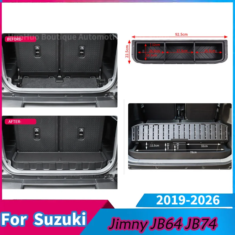 Car Trunk for Suzuki Jimny JB64 JB74 2019-2026 Trunk Toolbox Box Storage Case Compartment Accessories Interior Storage Body kits