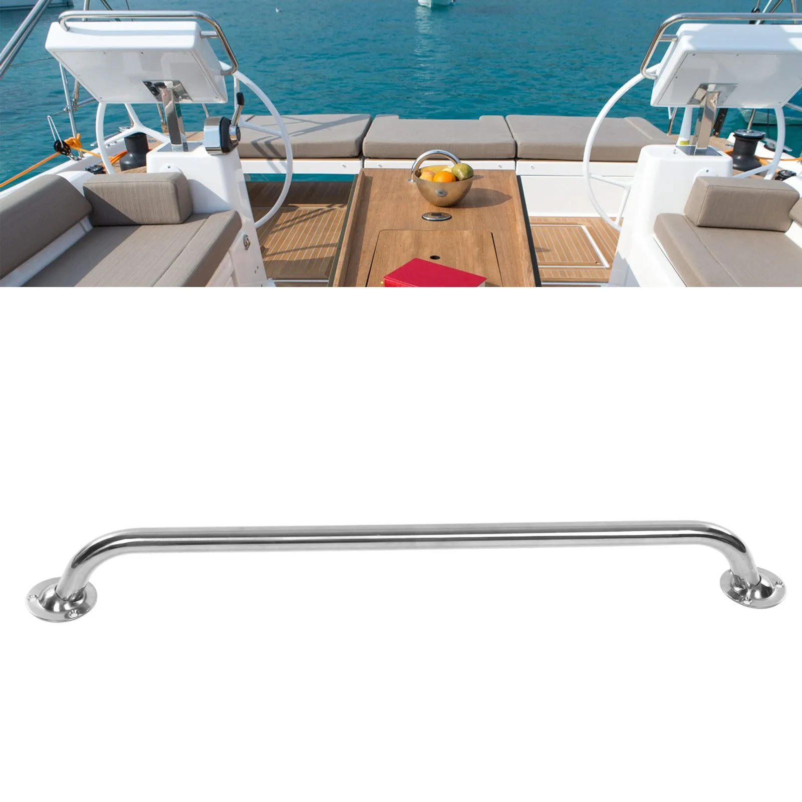 600 مللي متر قارب انتزاع مقبض الفولاذ المقاوم للصدأ غير قابل للصدأ مصقول مقبض إمساك للقوارب اليخوت RV الملحقات البحرية