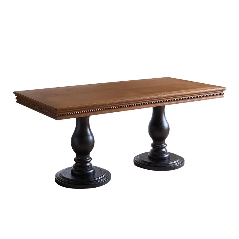 

Dining table/French retro solid wood large board table