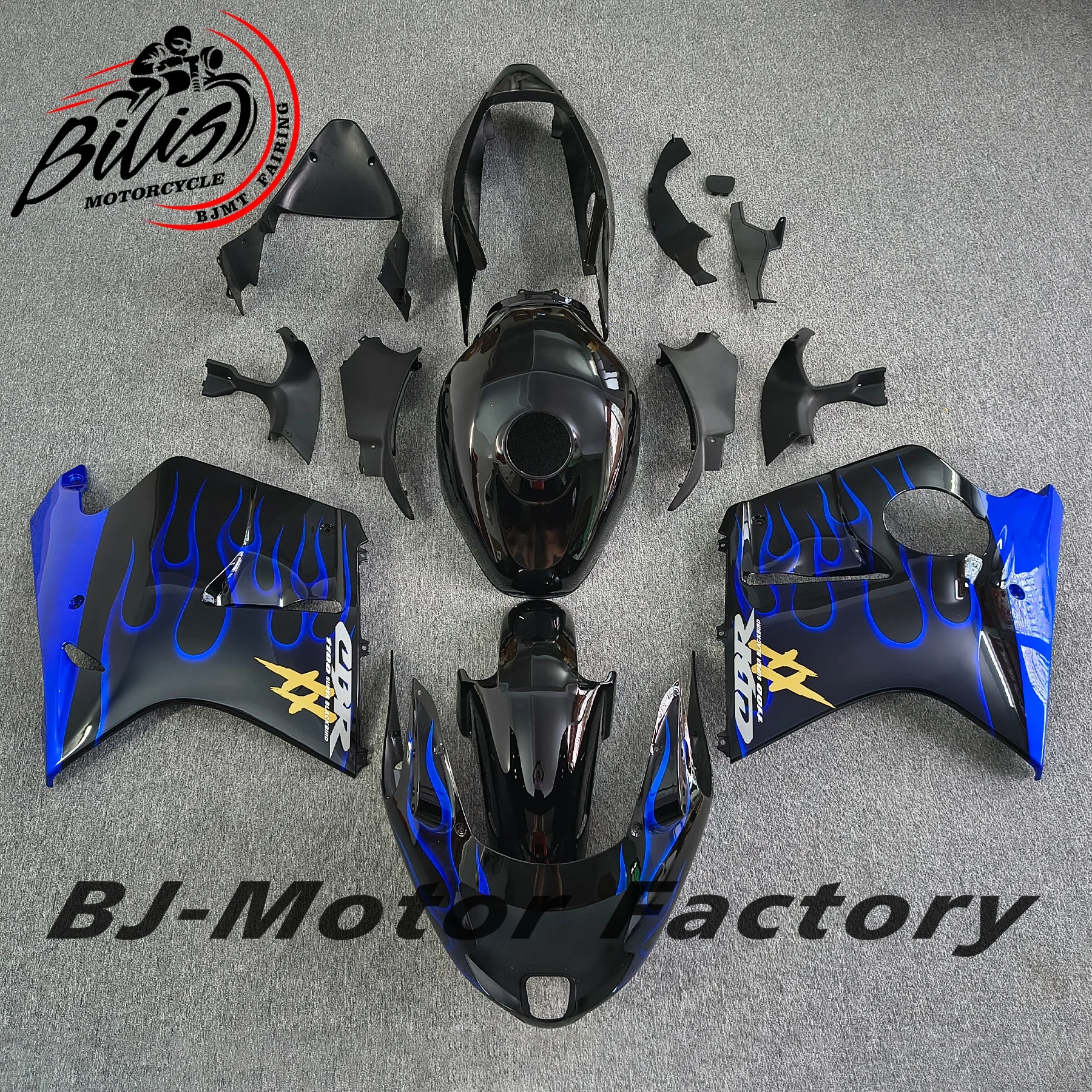 

Motorcycle Full Fairing Kit For HONDA CBR1100XX CBR 1100XX CBR1100 XX 1997-2007 ABS Injection Cover Bodywork Cowl Blue Black