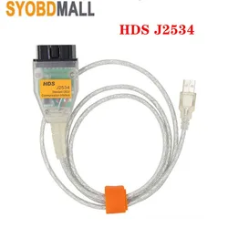 16pin Car Diagnostic Scanner J2534 USB Cable for HDS Cable For Honda Diagnostic Tool Auto OBD2 HDS Cable Support K-Line ISO 9141