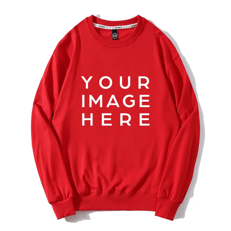 Custom Printed Photo/text 2025 Autumn Winter Men And Women Loose Casual Sweatshirts Street Wear Cotton Tops Hoody Sudaderas