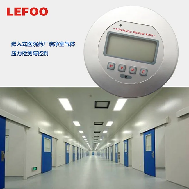 LEFOO LFM3 HVAC LCD Microscopic Differential Pressure Transmitter Gauge