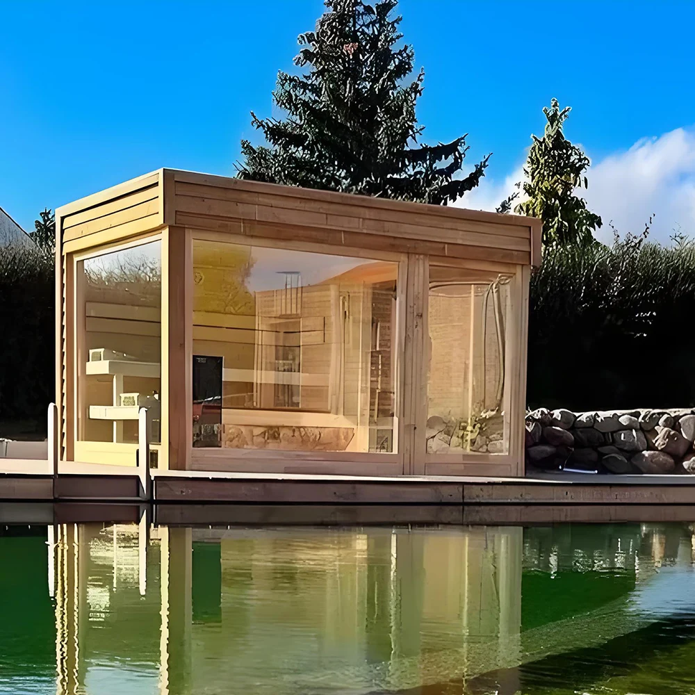 

Infrared High - End Portable Four - Person Outdoor Sauna Room