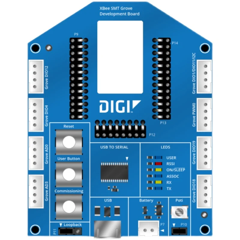 XBEE SMT Grove DIGI 76000979   макетная плата