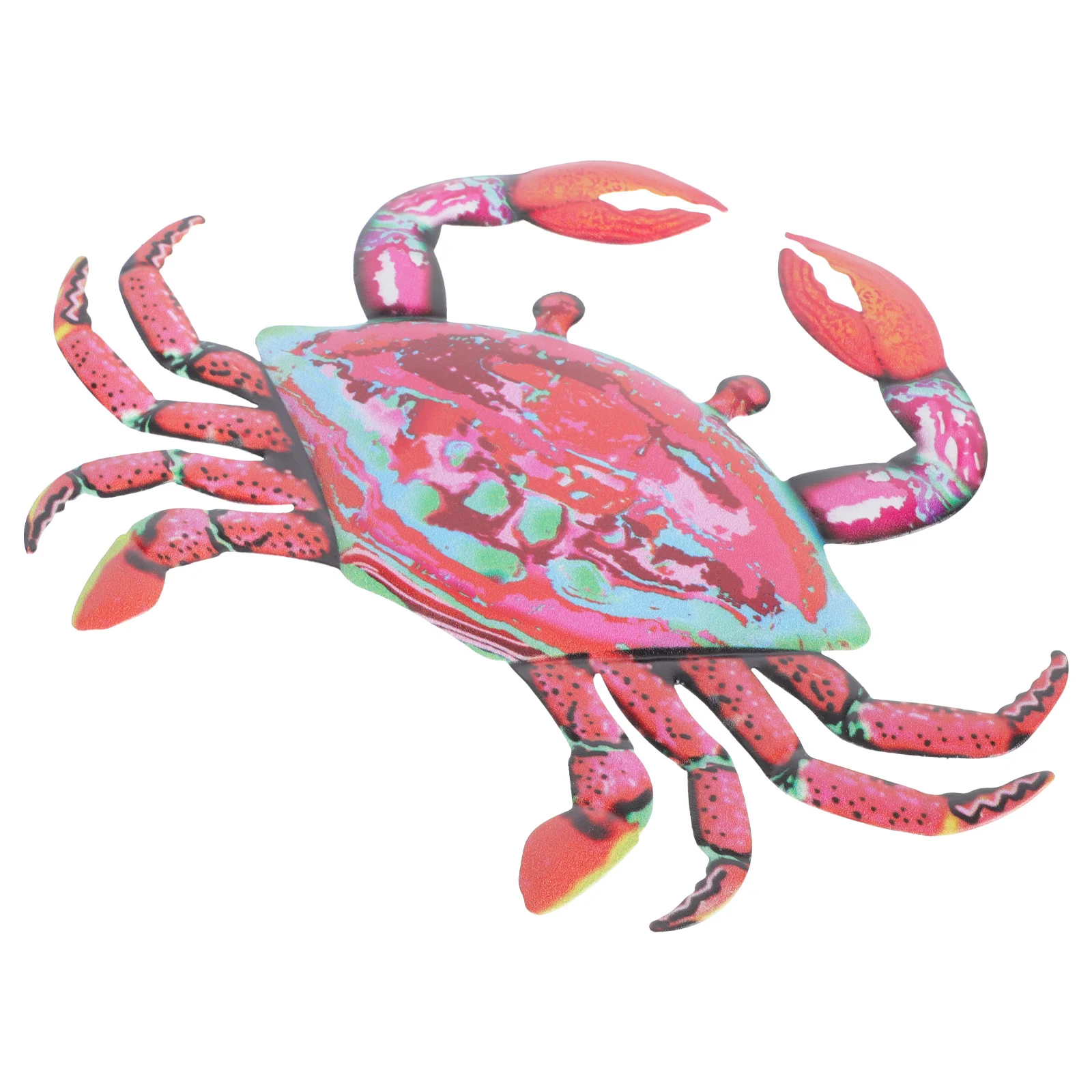 

Outdoor Ornaments Crab Wall Hanging Decoration Creative Pendant Garden Red Iron Household Office