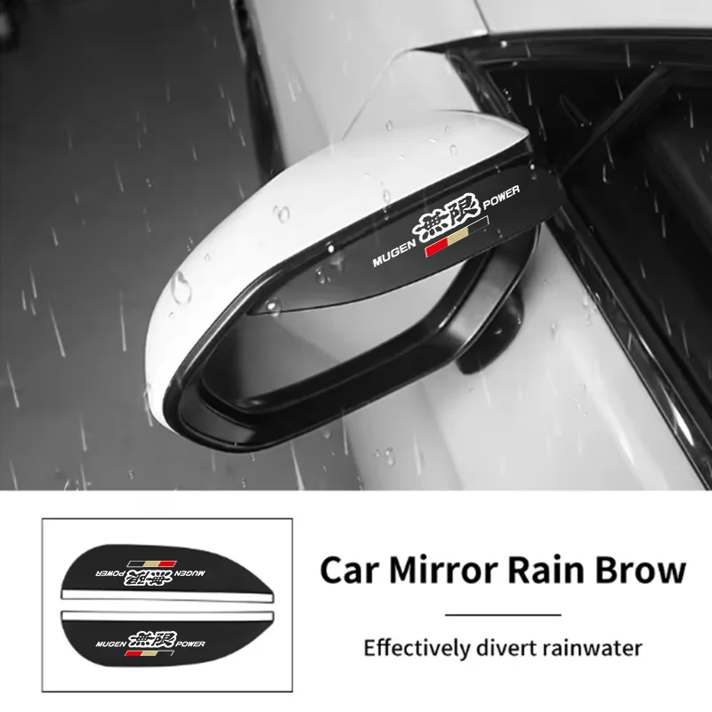 Cartoon-Style Rearview Mirror Rain Shield for Cars, Reflective Mirror Rain Guard, Anti-Rain and Sun Protection for Reversing Mirrors
