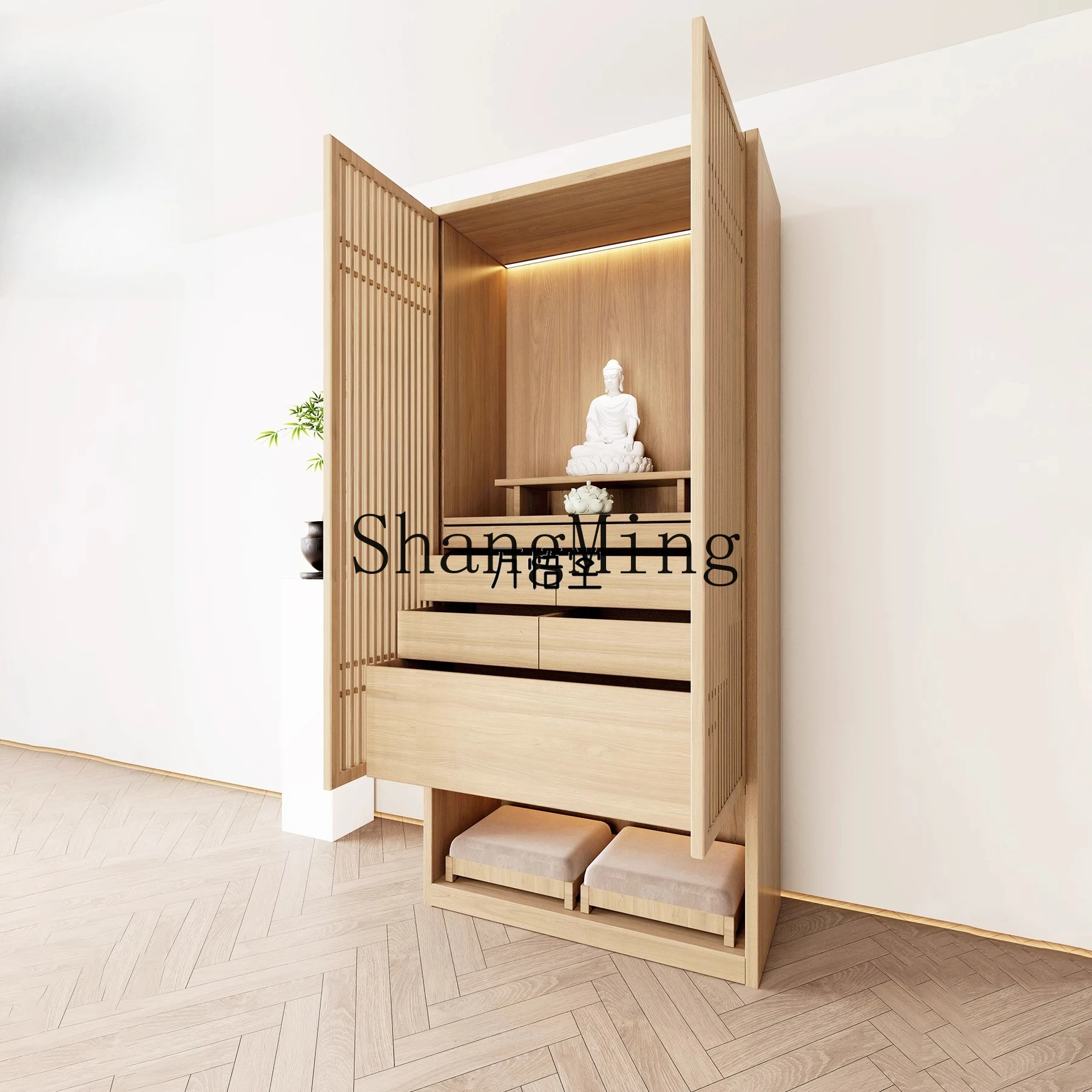 

CL new Chinese vertical cabinet offering table shrine Buddhist cabinet Guanyin God of Wealth offering