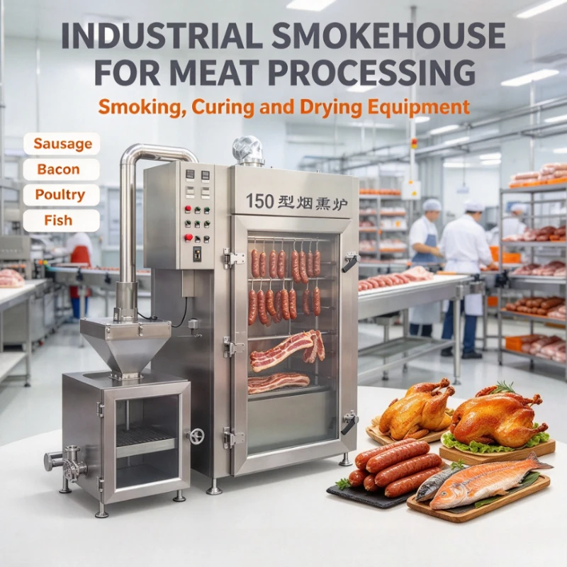 Customized Commercial Meat Fish Smoker Smoking Machine Sausage Smoker Oven Industrial Meat Dryer and Smokehouse Machine