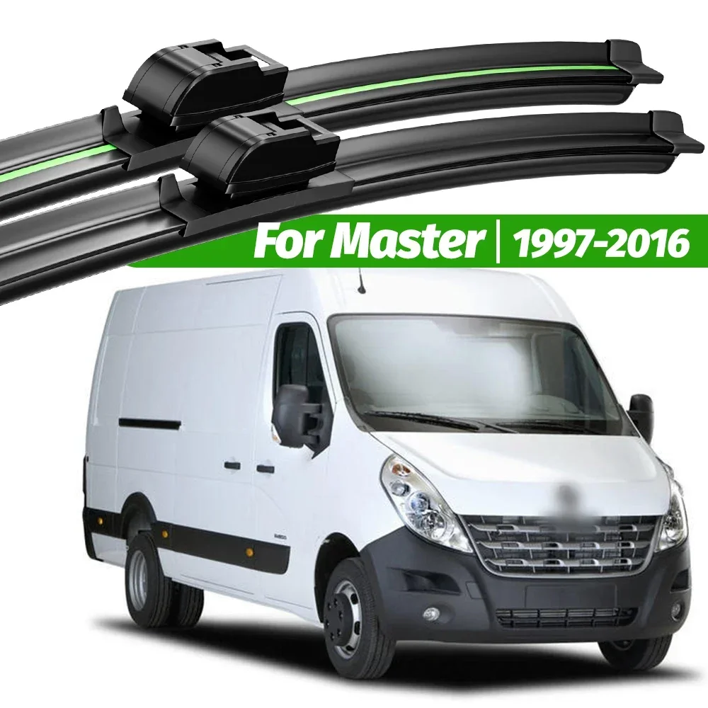 

For Renault Master 2 3 1997-2016 2pcs Front Windshield Wiper Blades 2000 2007 2009 2011 2012 2015 Windscreen Window Accessories