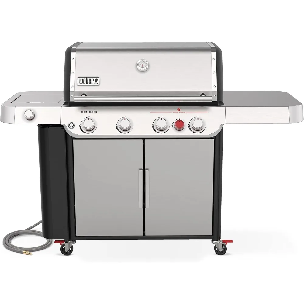 

38400001 Genesis S-435 NG SS Gas Grill, Stainless Steel