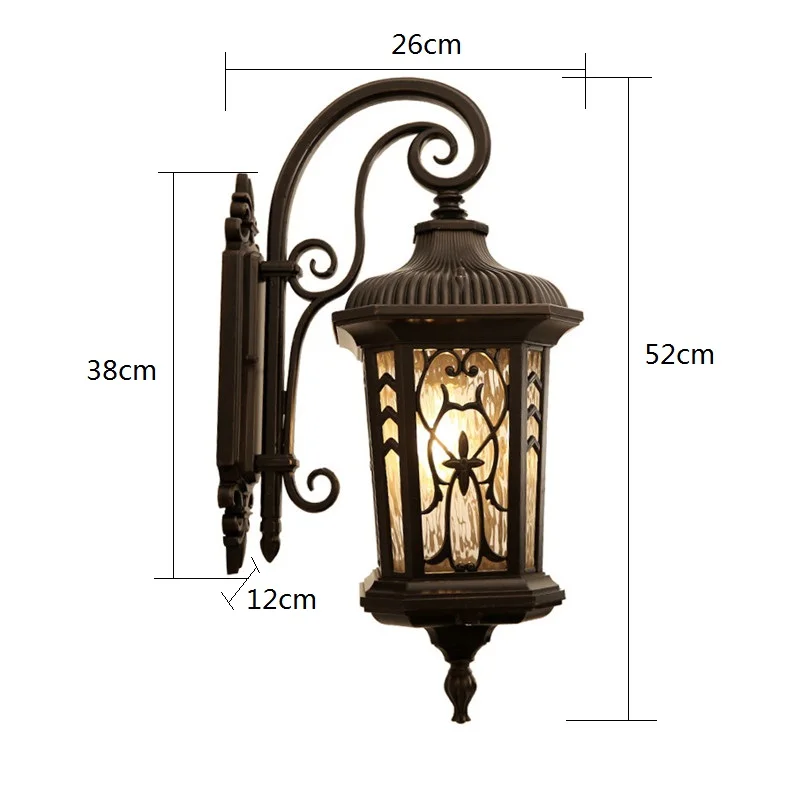 Outdoor Wall Lights Garden Wall Sconce Vintage Wall Lighting Home Wall Lamp Shop Outsite Wall Light Include Bulb