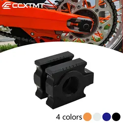 20mm CNC Aluminum Rear Chain Adjuster Axle Block For KTM 125 150 200 250 300 350 400 450 EXC EXCF XC XCF XCW SX SXF 2008-2023