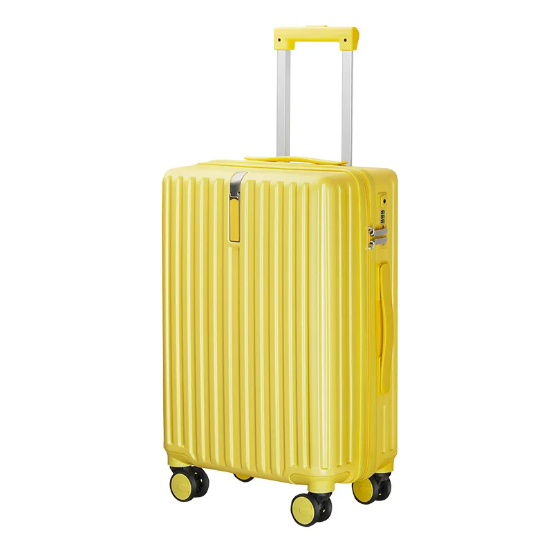 (24) กระเป๋าเดินทาง กรอบอลูมิเนียม กระเป๋ารถเข็น Silent Universal Wheel Trolley Case 20 นิ้ว 24 นิ้ว Cabin Case