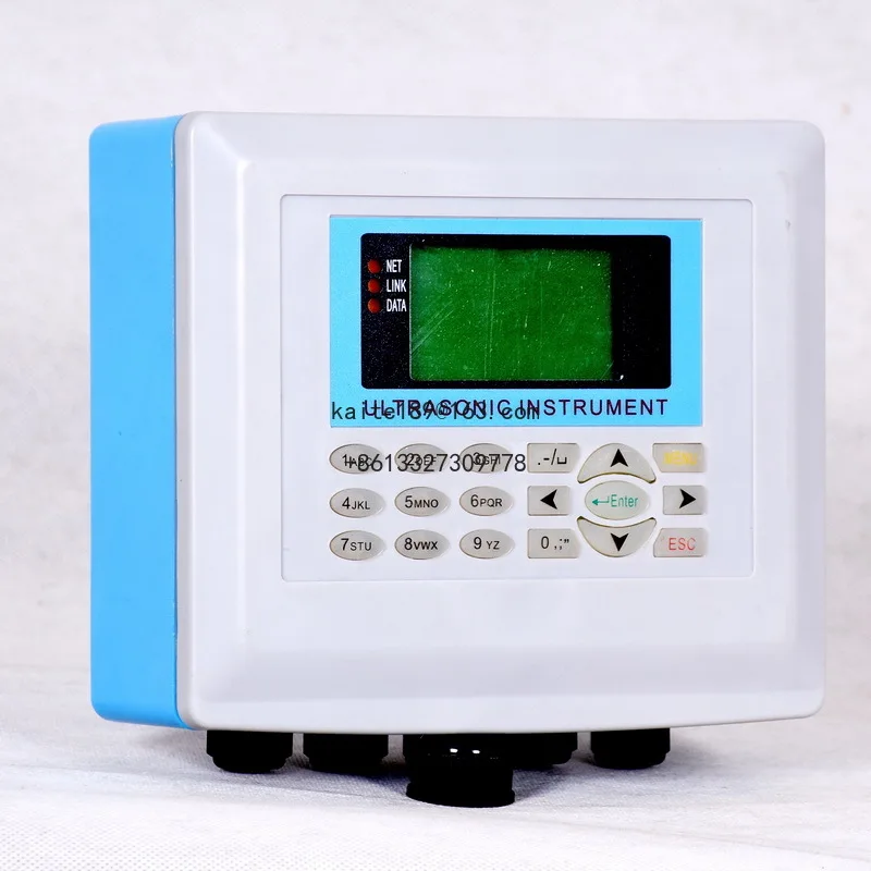 Waterproof Ultrasonic Flow Meter Open Channel Level Sensor Factory Digital Level Transmitter Water Flowmeter