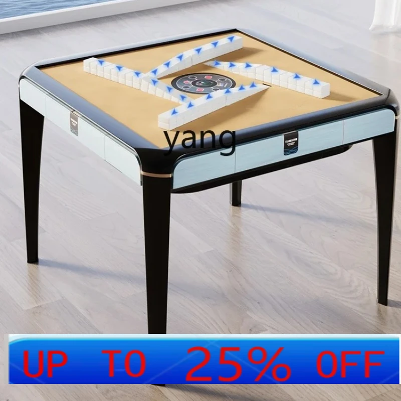 LMMCyclone Roller Coaster Mahjong Machine Full-Automatic Household Dining Table Dual-Purpose Oblique Port Push-Free Plate