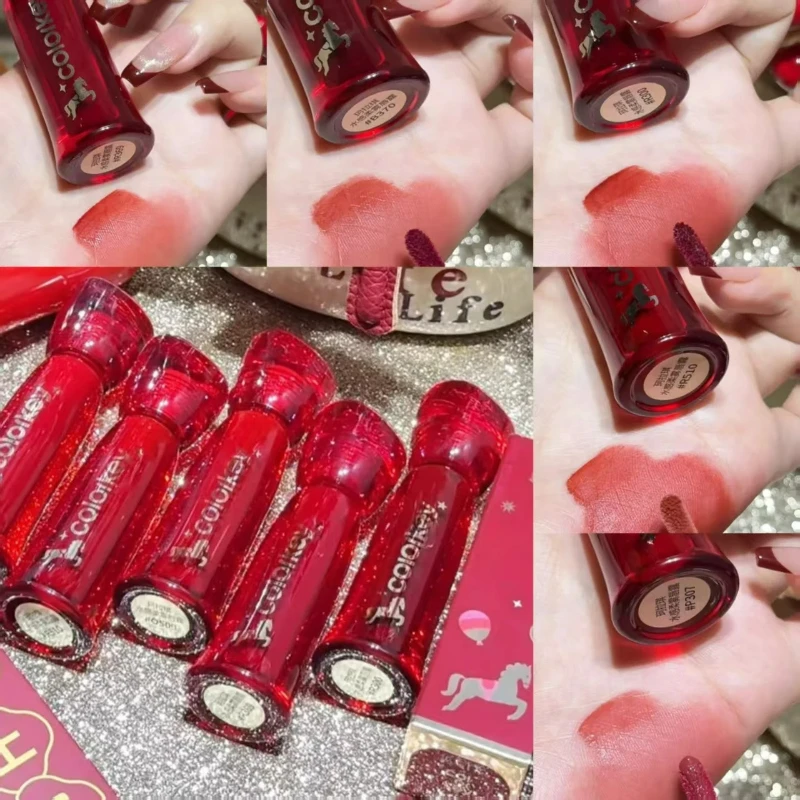 Colorkey Water Soft Mist Lip Glaze Low Saturation Lipstick Paint Mud Long-Lasting Color Moisture Essence Lips Makeup