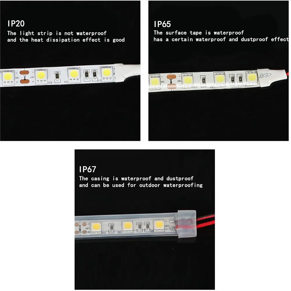 12V 24V 2835 LED Strip Light Waterproof 5m Tape Ribbon Ledstrip 60/120180//240/480 LED/m White Warm White For Room Home Decor