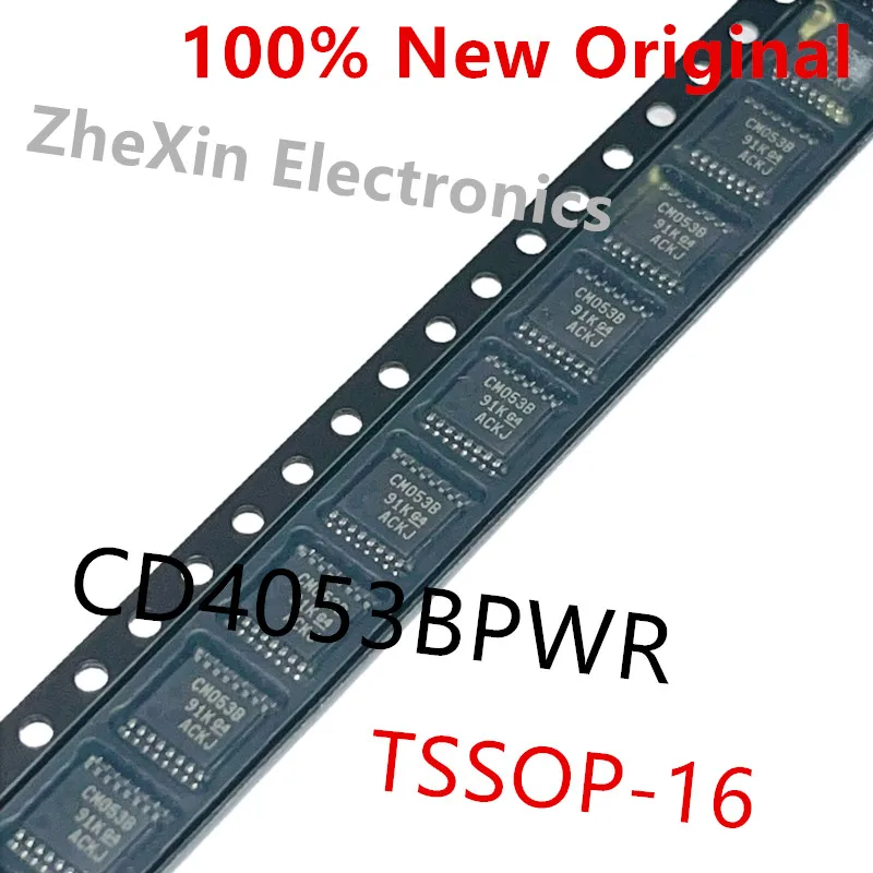 10PCS/Lot   CD4051BPWR   CM051B 、CD4052BPWR   CM052B 、CD4053BPWR   CM053B 、CD4013BPWR   CM013B   CMOS analog multiplexer chip