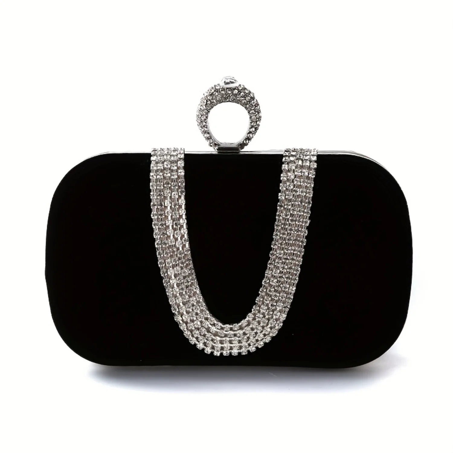 

Rhinestone Evening Bag, Formal Clutch Purse for Wedding Party Prom, Carnaval Music Festival