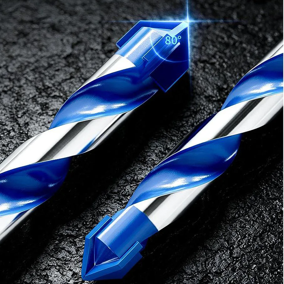 215/310mm Hex Shank Carbide Masonry Drill Bit 4 Flutes For Concrete Tiles Wood Metal Drilling 6-12mm
